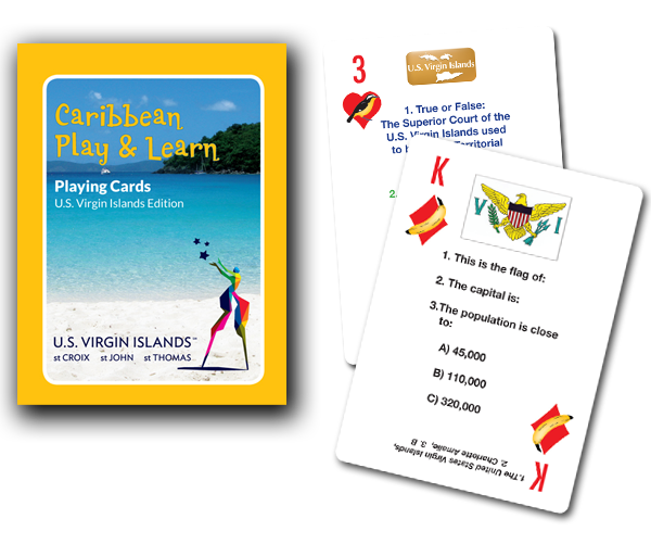 Caribbean Play and Learn Playing Cards: USVI Edition