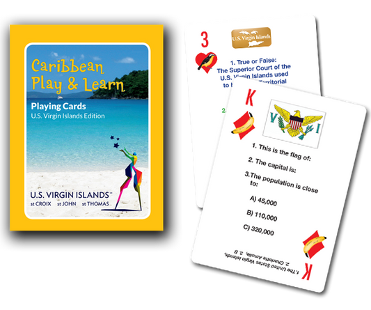 Caribbean Play and Learn Playing Cards: USVI Edition